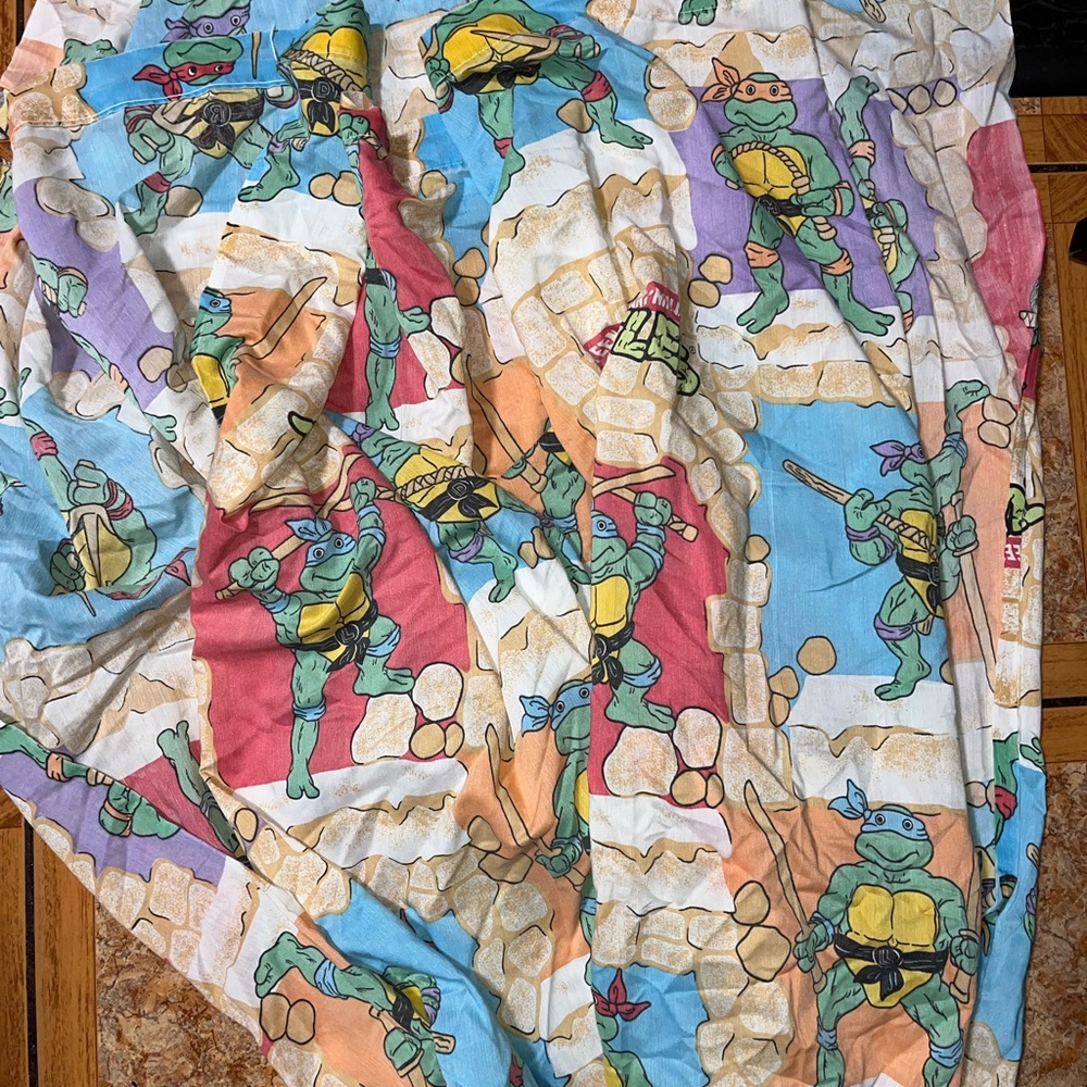 VTG 1988 Teenage Mutant Ninja Turtles Sheet Mirage Studios